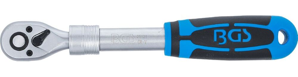 Produktbild Umschaltknarre ausziehbar Abtrieb Außenvierkant 10 mm 3/8 Zoll 240 - 345 mm bild 2