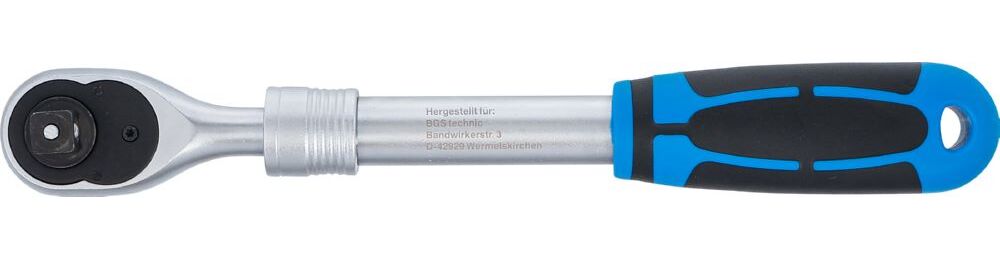 Produktbild Umschaltknarre ausziehbar Abtrieb Außenvierkant 12,5 mm 1/2 Zoll 305 - 445 mm bild 5