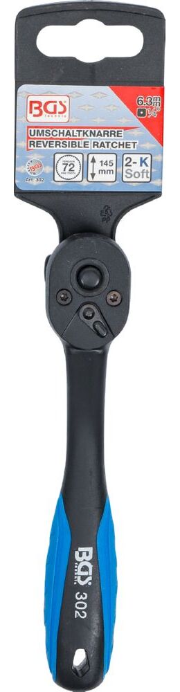 Produktbild Umschaltknarre kunststoff-ummantelt Abtrieb Außenvierkant 1/4 Zoll bild 6