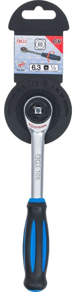 Produktbild Umschaltknarre mit Drehgriff Abtrieb Außenvierkant 6,3 mm 1/4 Zoll bild 6