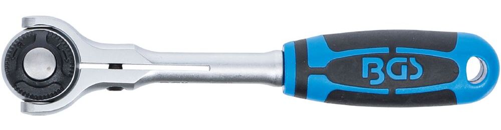 Produktbild Umschaltknarre mit Kugelkopf Abtrieb Außenvierkant 6,3 mm 1/4 Zoll bild 2