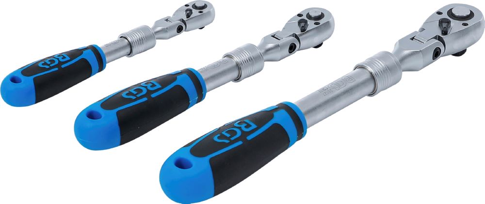 Produktbild Umschaltknarren Satz ausziehbar abwinkelbar 3 teilig bild 4