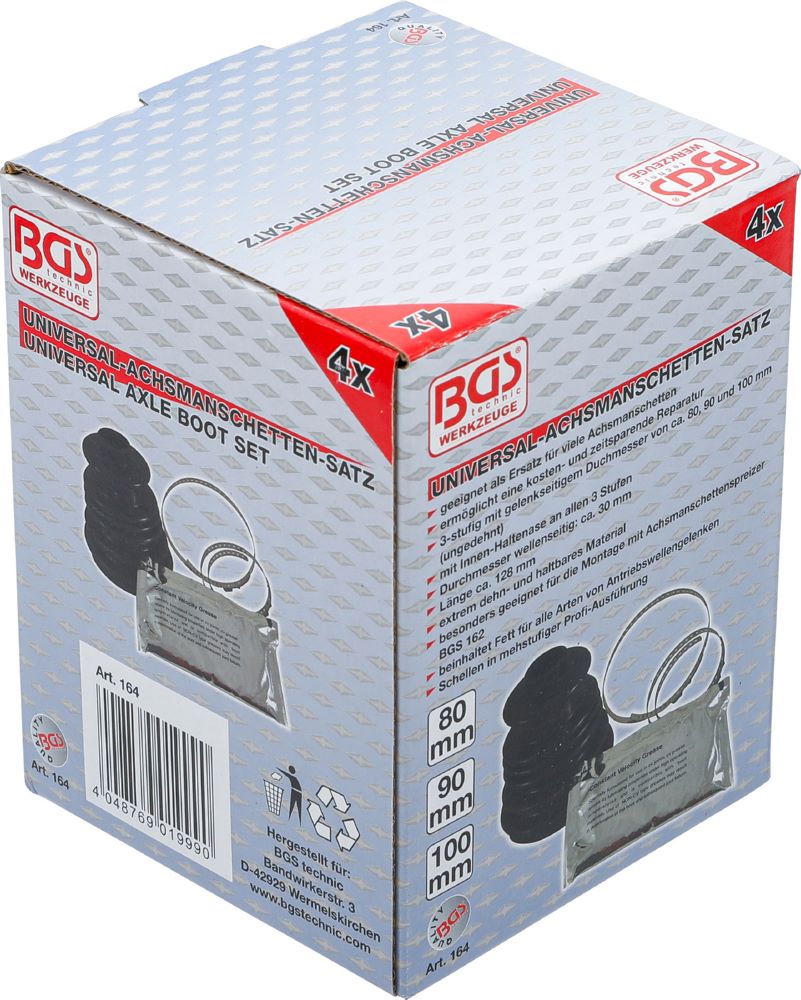 Produktbild BGS Universal Achsmanschetten Satz 4 teilig bild 7