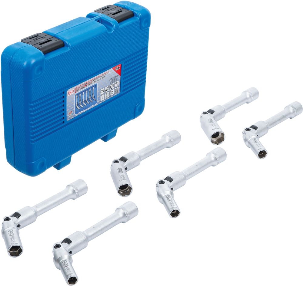 Produktbild BGS Universal Glühkerzen Gelenkschlüssel Satz Sechskant Innenvierkant 10 mm 8-16 mm