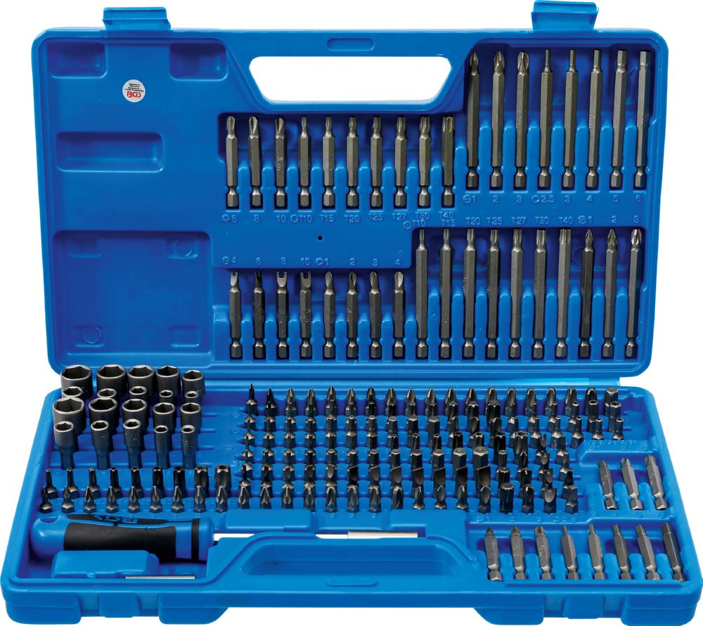 Produktbild BGS Universal-/Sicherheits Bit-Satz Antrieb Außensechskant 1/4 Zoll 208 teilig
