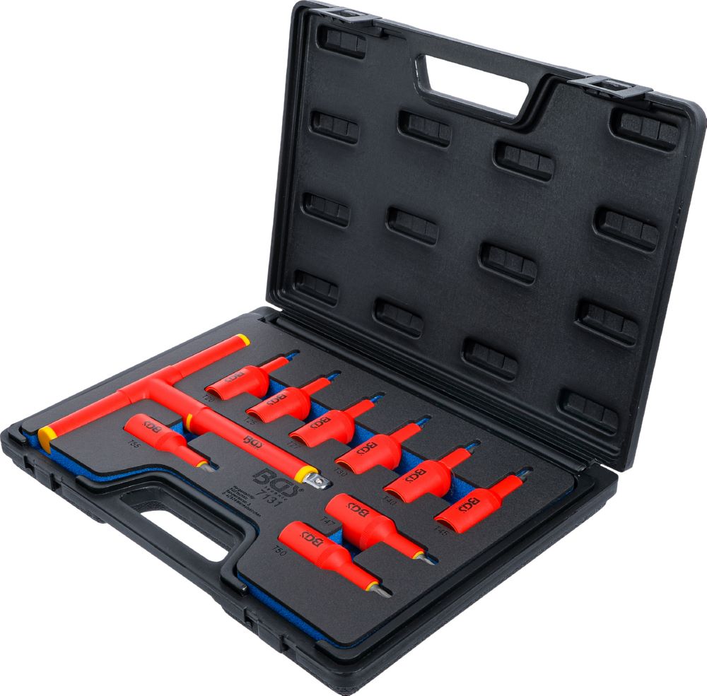 Produktbild VDE Bit Einsatz Satz Antrieb Innenvierkant 1/2 Zoll Torx T20-T55 10 teilig bild 5