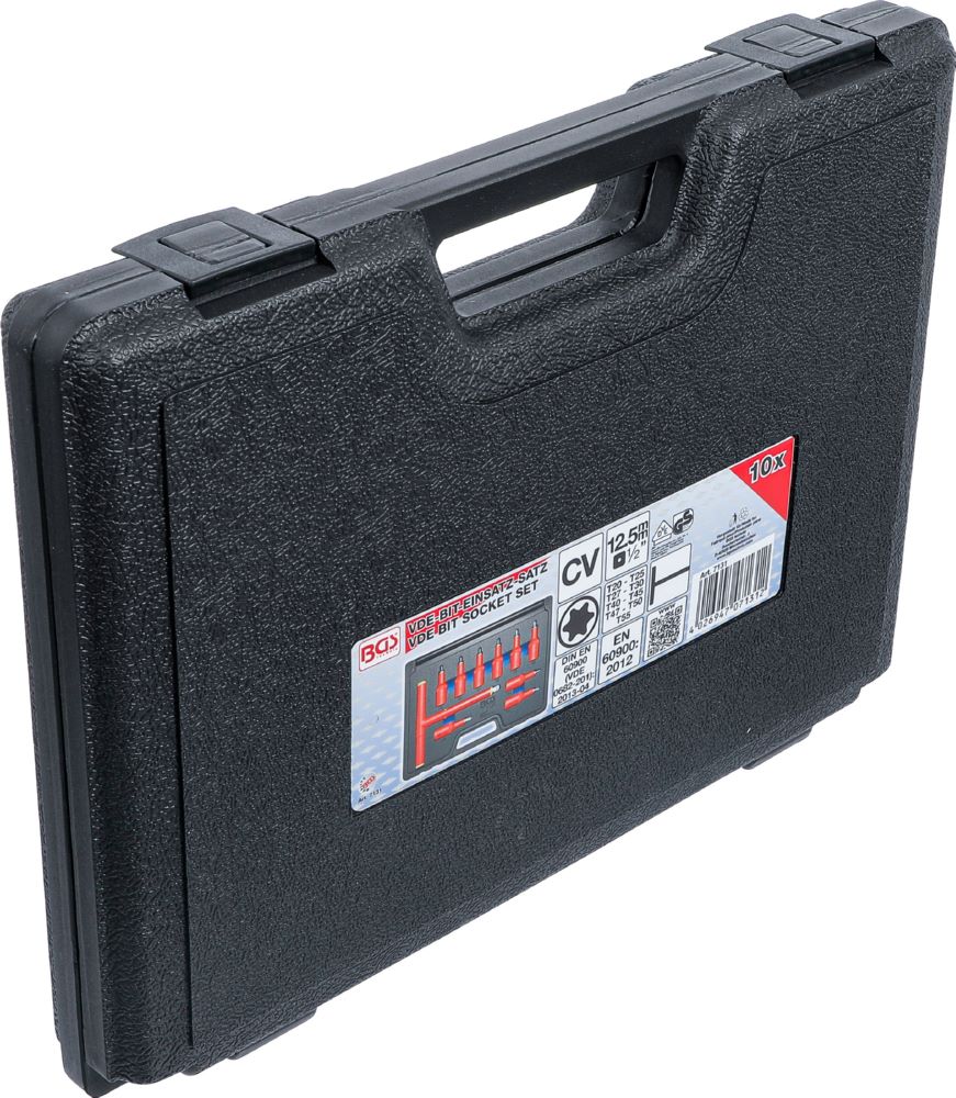 Produktbild VDE Bit Einsatz Satz Antrieb Innenvierkant 1/2 Zoll Torx T20-T55 10 teilig bild 8