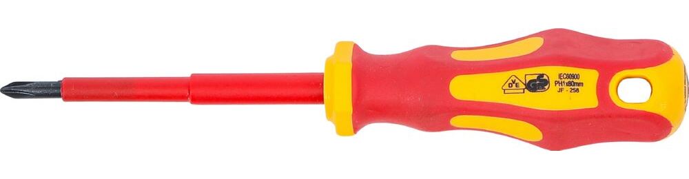 Produktbild BGS VDE Schraubendreher Kreuzschlitz PH1 Klingenlänge 80 mm bild 2