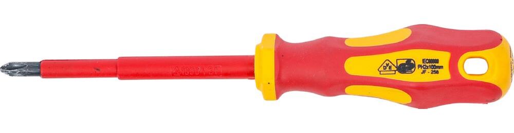 Produktbild BGS VDE Schraubendreher Kreuzschlitz PH2 Klingenlänge 100 mm bild 2