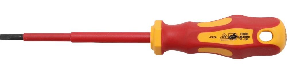 Produktbild BGS VDE Schraubendreher Schlitz 4 mm Klingenlänge 100 mm