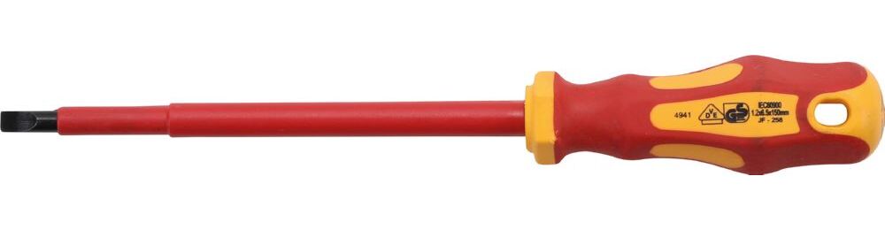 Produktbild BGS VDE Schraubendreher Schlitz 6,5 mm Klingenlänge 150 mm