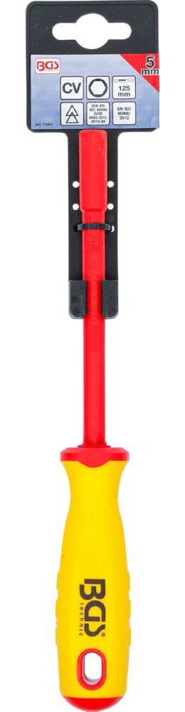 Produktbild BGS VDE Steckschlüssel Schraubendreher Sechskant 5 mm Klingenlänge 125 mm bild 3