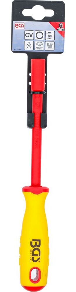 Produktbild BGS VDE Steckschlüssel Schraubendreher Sechskant 6 mm Klingenlänge 125 mm bild 3