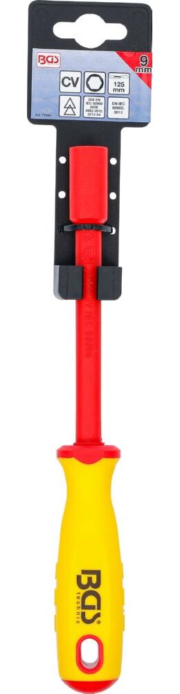 Produktbild BGS VDE Steckschlüssel Schraubendreher Sechskant 9 mm Klingenlänge 125 mm bild 3