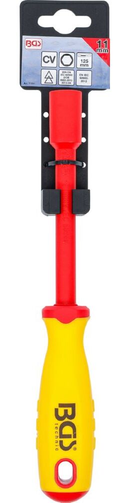 Produktbild BGS VDE Steckschlüssel Schraubendreher Sechskant 11 mm Klingenlänge 125 mm bild 3