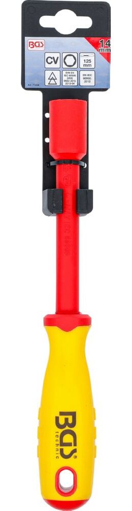 Produktbild BGS VDE Steckschlüssel Schraubendreher Sechskant 14 mm Klingenlänge 125 mm bild 3