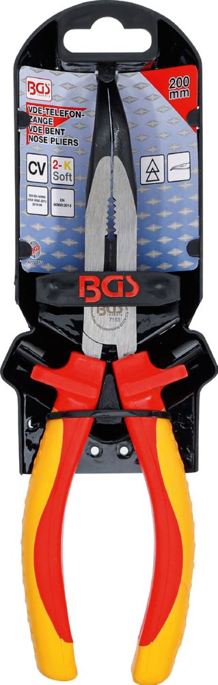 Produktbild BGS VDE Telefonzange abgewinkelt 200 mm bild 4