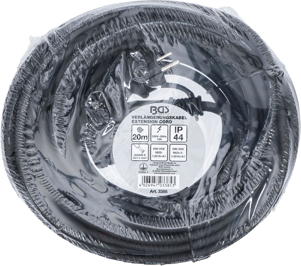 Produktbild Verlängerungskabel 20 meter 3 x 1,5 mm² IP 44 bild 3