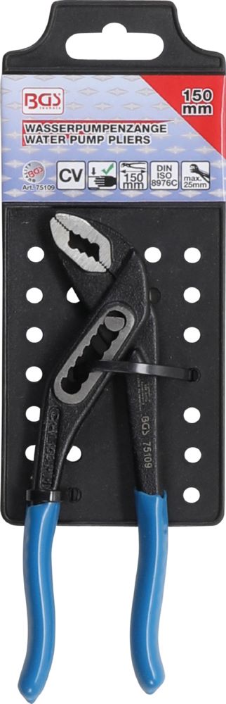 Produktbild BGS Wasserpumpenzange mit Durchsteckgewerbe Mini 150 mm bild 3