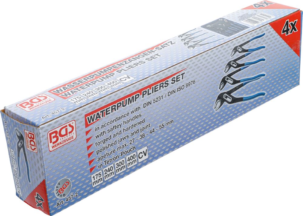 Produktbild BGS Wasserpumpenzangen Satz 4 teilig bild 6