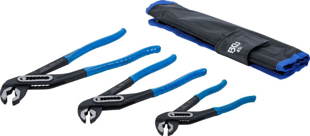 Produktbild BGS Wasserpumpenzangen Satz 3 teilig Blau bild 3