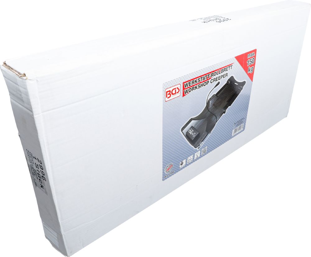 Produktbild Werkstatt Rollbrett mit Arbeitslampe 1030 x 500 mm bild 4