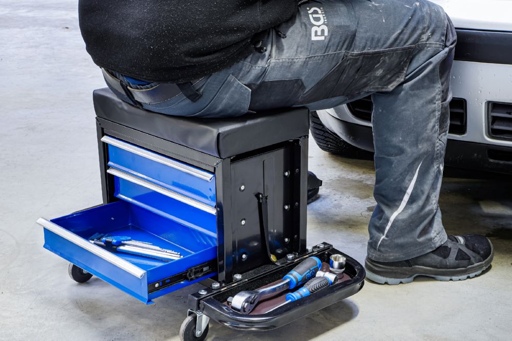 Produktbild Werkstatt Rollsitz mit 3 Schubladen bild 2