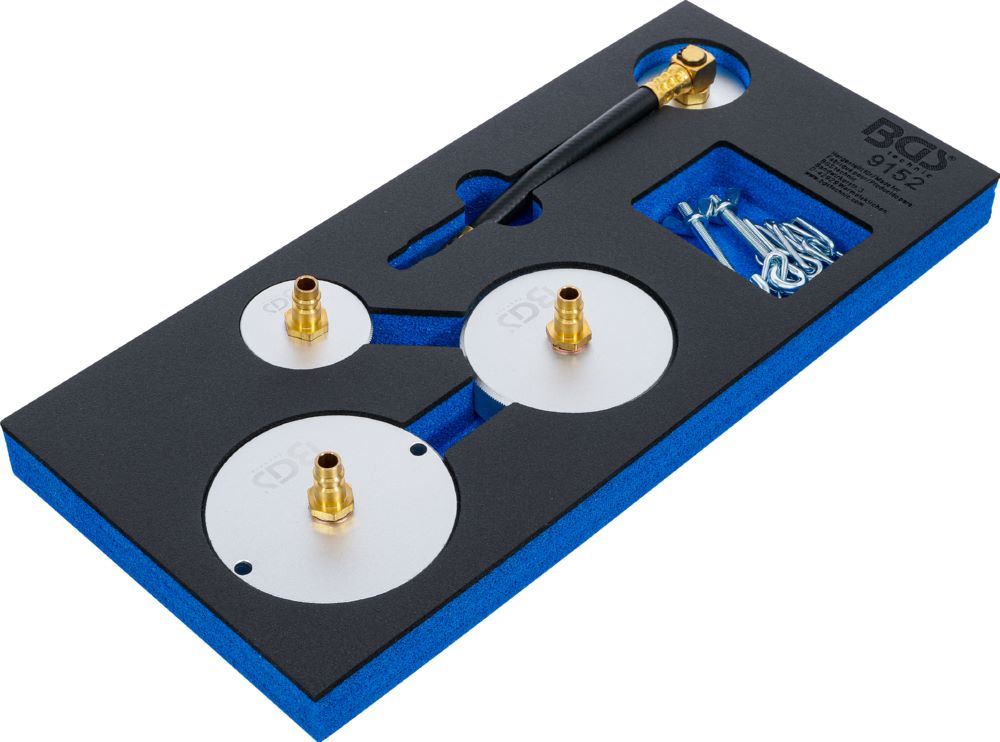 Produktbild BGS Werkstattwageneinlage 1/3 Adapter Satz für Druckluft Bremsenentlüfter 4 teilig bild 2