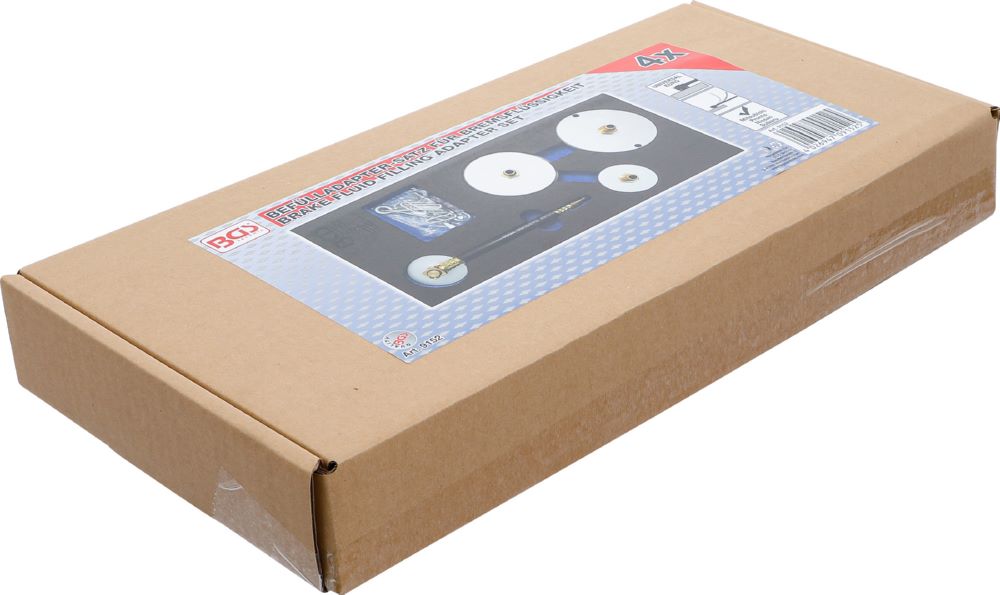 Produktbild BGS Werkstattwageneinlage 1/3 Adapter Satz für Druckluft Bremsenentlüfter 4 teilig bild 3