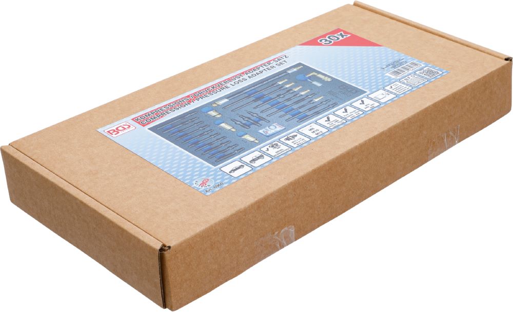 Produktbild Werkstattwageneinlage 1/3 Adapter Kompressions- und Druckverlusttester 30 teilig bild 4