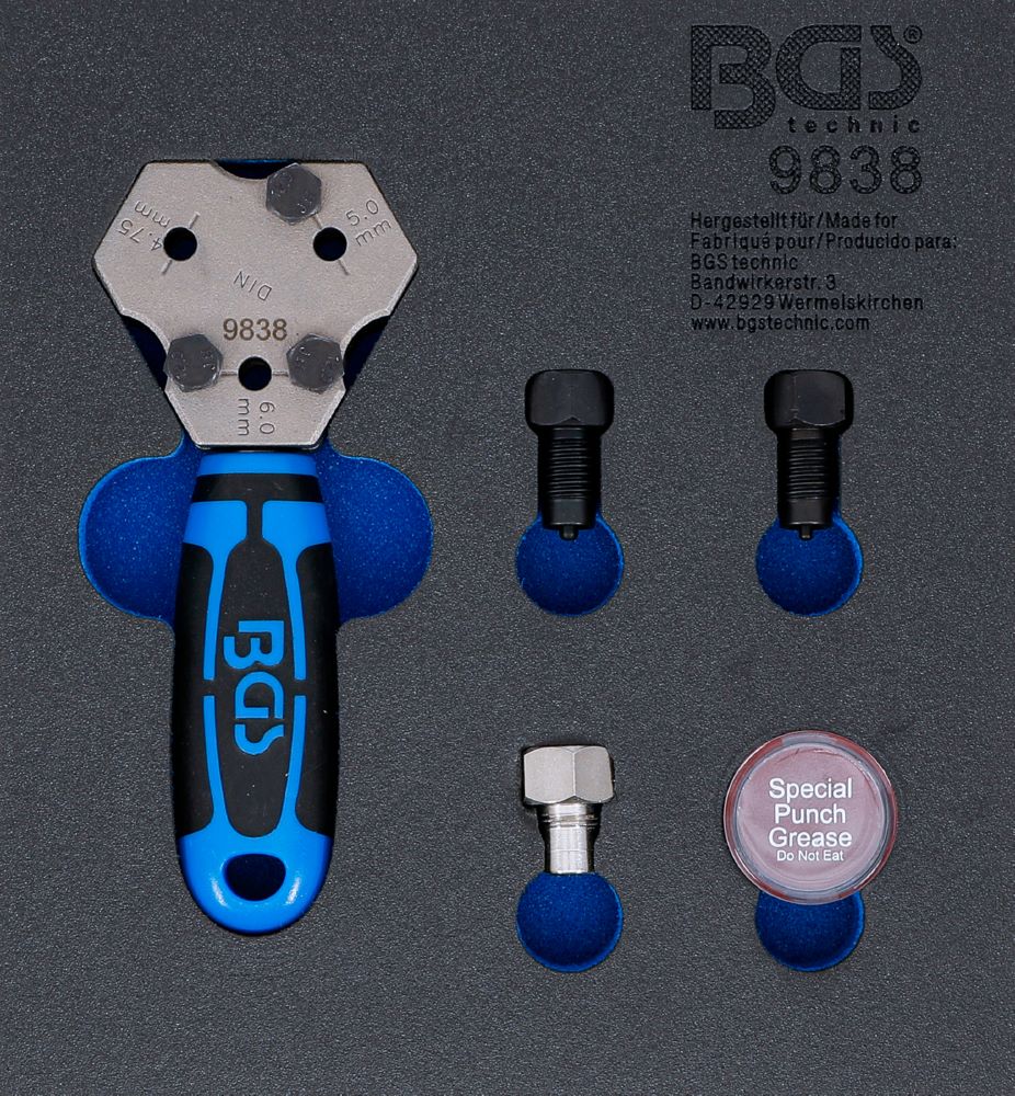 Produktbild BGS Werkstattwageneinlage 1/6 Bördelgerät DIN 4,75 / 5 / 6 mm