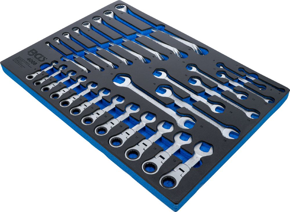 Produktbild Werkstattwageneinlage 3/3 Schraubenschlüssel Satz abwinkelbar 28 teilig bild 2
