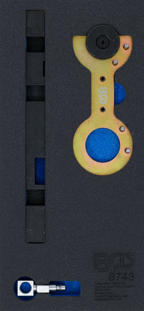 Produktbild BGS Werkstattwageneinlage 1/3 Doppelvanos Einstellwerkzeug Satz für BMW M52TU / M54