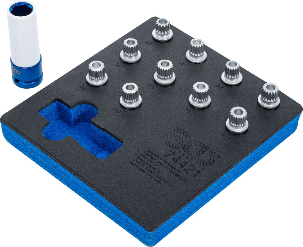 Produktbild Werkstattwageneinlage 1/6 Felgenschloss Werkzeug Satz für BMW 11 teilig bild 2