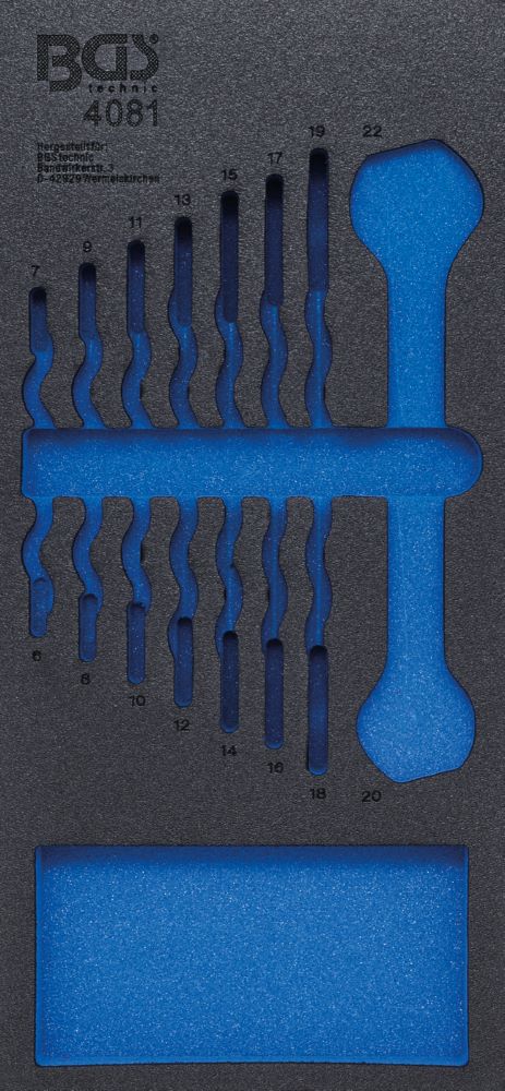 Produktbild BGS Werkstattwageneinlage 1/3 leer für Artikel 4081