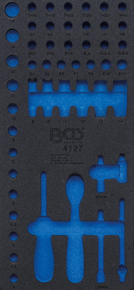 Produktbild BGS Werkstattwageneinlage 1/3 leer für Artikel 4127