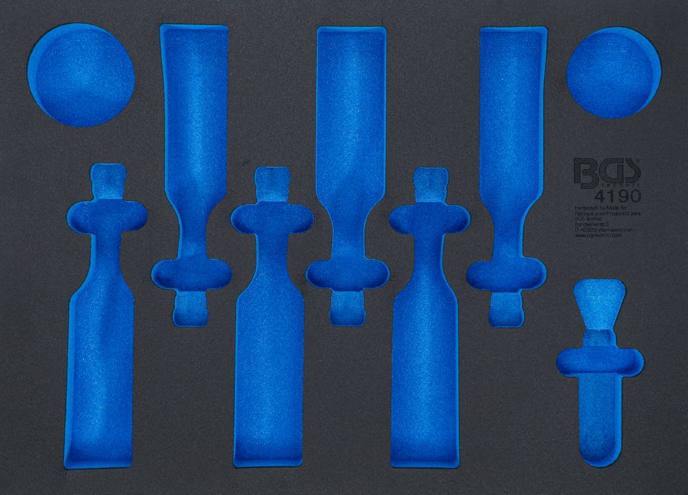 Produktbild BGS Werkstattwageneinlage 3/3 leer für Bier, Chips, Erdnüsse und Flaschenöffner