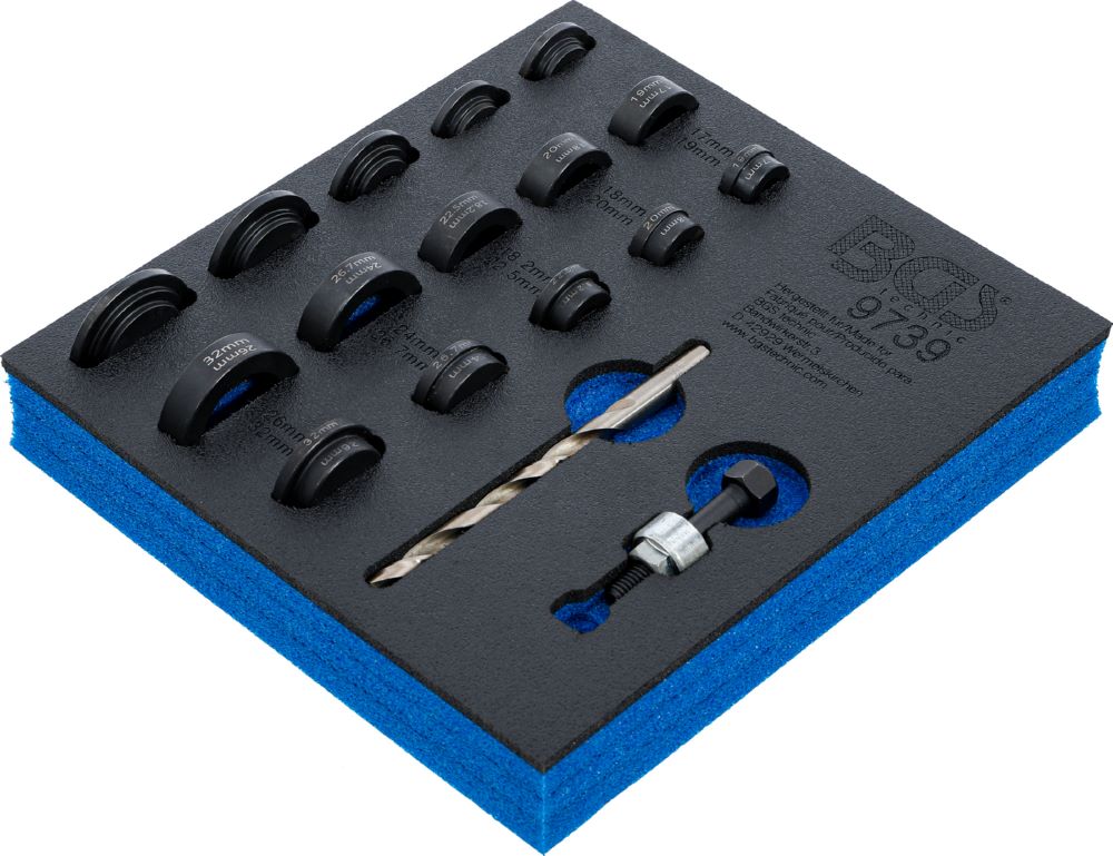 Produktbild Werkstattwageneinlage 1/6 Lochstanz-Satz für Einparksensoren 17 - 32 mm bild 2