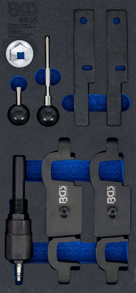 Produktbild BGS Werkstattwageneinlage 1/3 Motoreinstellwerkzeuge für Porsche Panamera, Cayenn V8