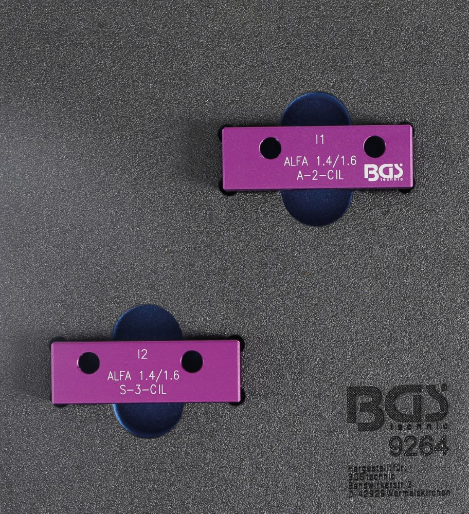 Produktbild BGS Werkstattwageneinlage 1/6 Nockenwellen Arretierwerkzeug Satz für Alfa Romeo 1.6