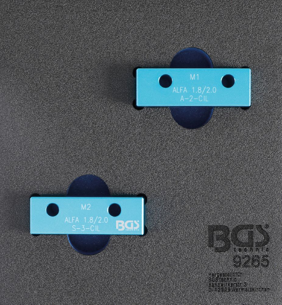 Produktbild BGS Werkstattwageneinlage 1/6 Nockenwellen Arretierwerkzeug Satz für Alfa Romeo