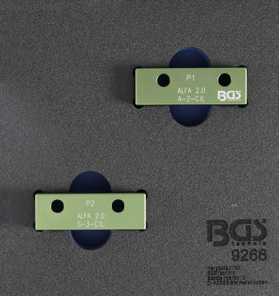 Produktbild BGS Werkstattwageneinlage 1/6 Nockenwellen Arretierwerkzeug Satz für Alfa Romeo 2.0