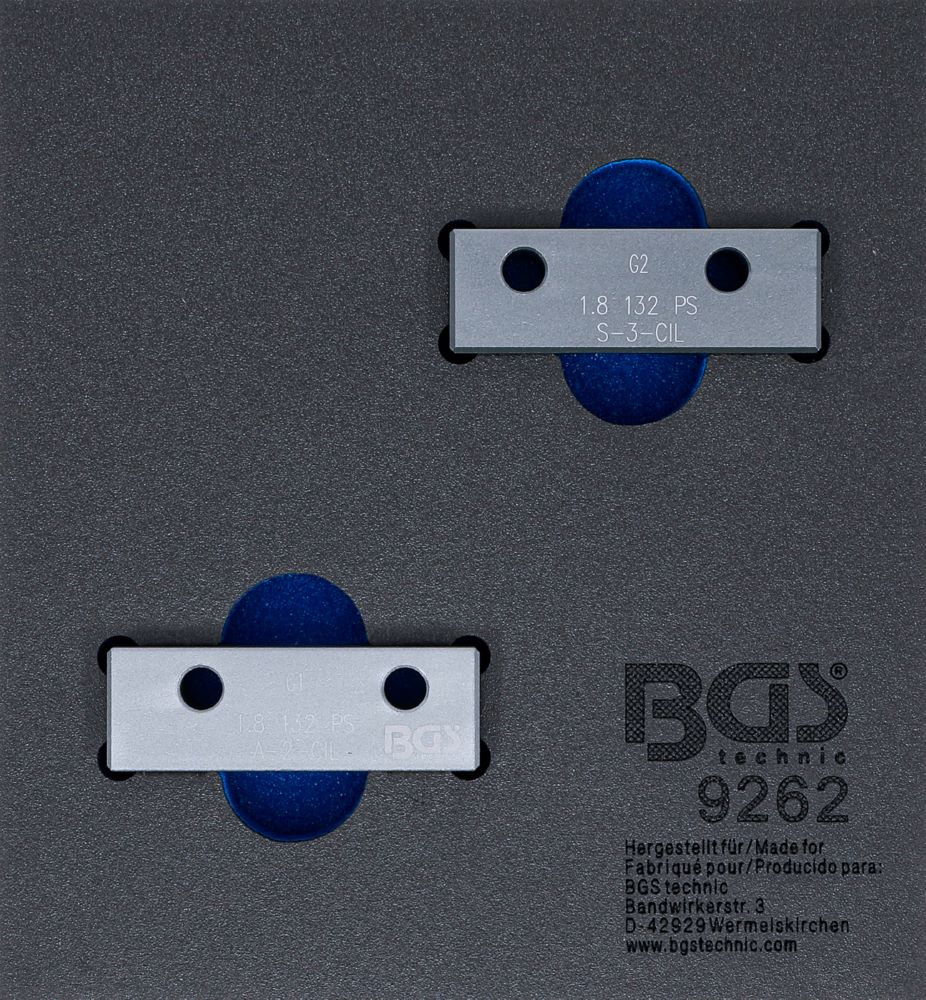 Produktbild BGS Werkstattwageneinlage 1/6 Nockenwellen Arretierwerkzeug Satz für Fiat, Lancia