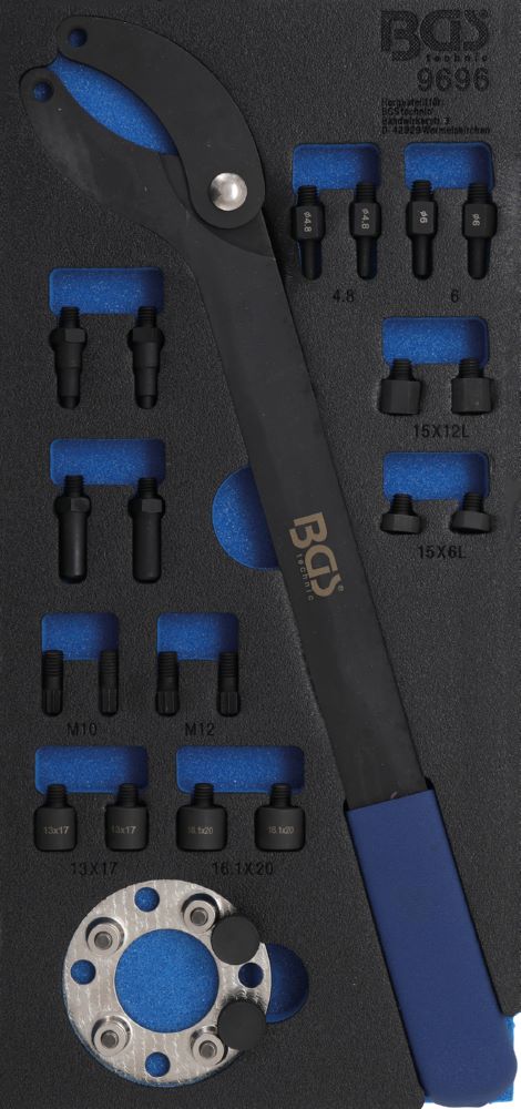 Produktbild BGS Werkstattwageneinlage 1/3 Nockenwellen Gegenhaltewerkzeug Satz für VAG