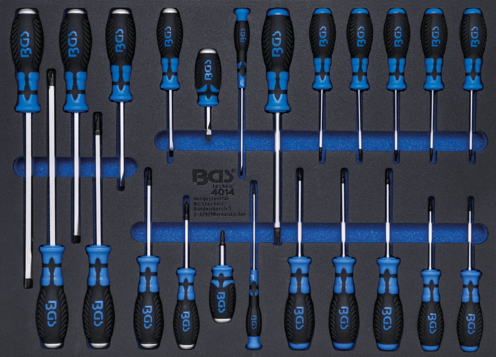 Produktbild BGS Werkstattwageneinlage 3/3 Schraubendreher-Satz 23 teilig