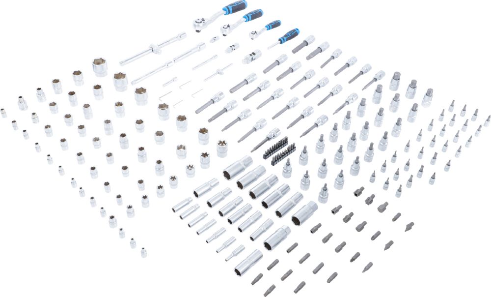 Produktbild BGS Steckschlüssel Satz 216 teilig Werkstattwageneinlage XL bild 3