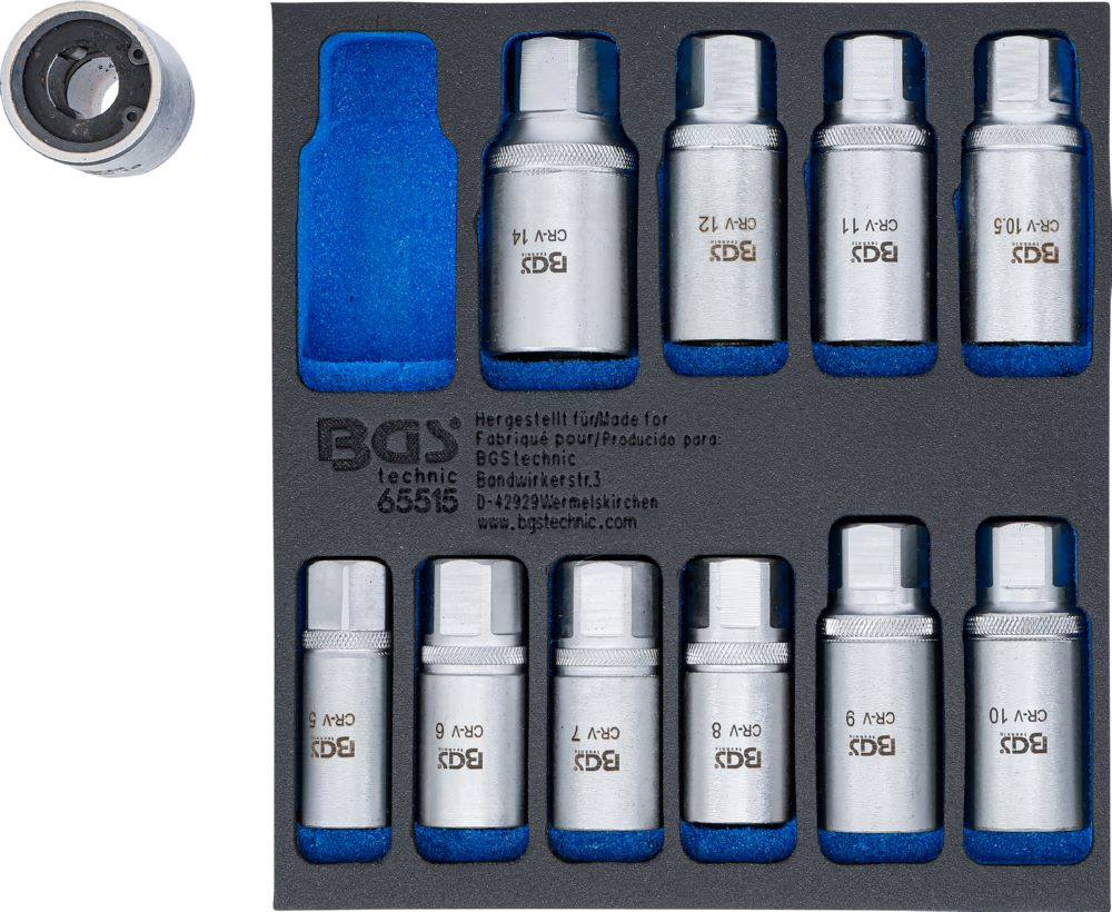 Produktbild Werkstattwageneinlage 1/6 Stehbolzen Ausdreher Satz 5 - 16 mm 11 teilig bild 4