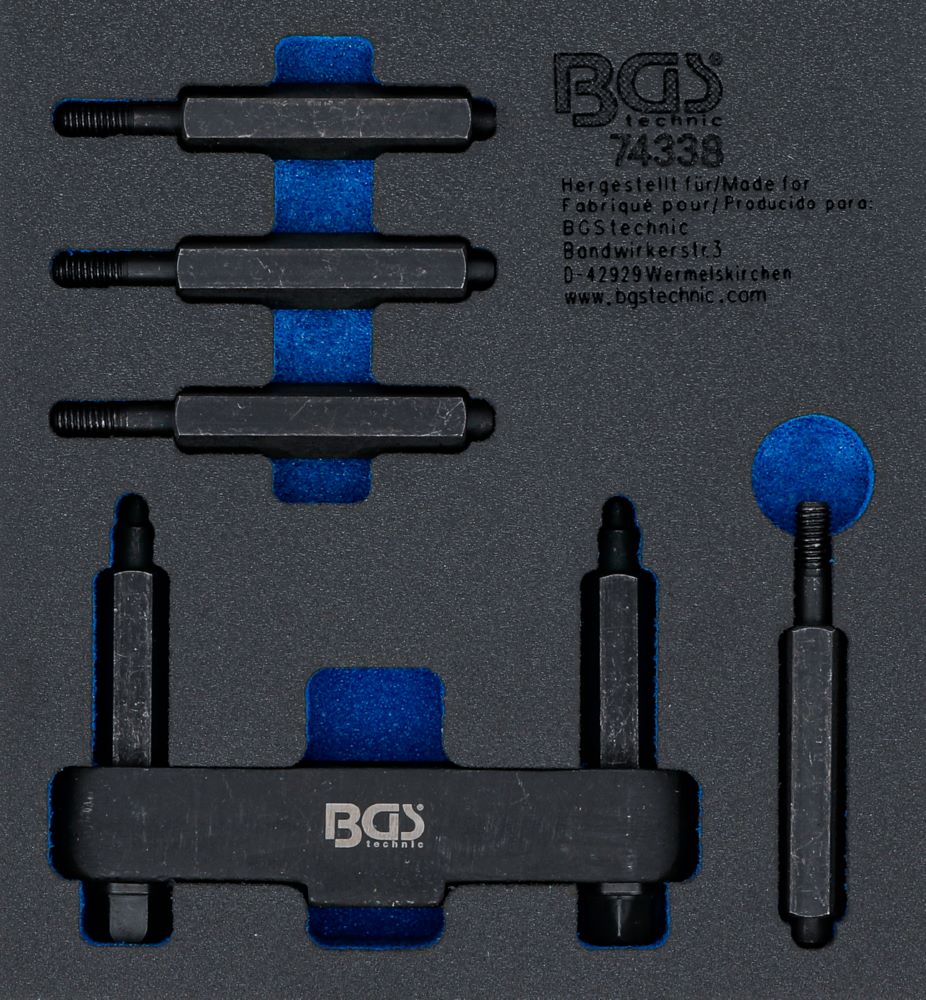 Produktbild BGS Werkstattwageneinlage 1/6 Stirnlochmuttern-Schlüssel für Lkw-Hinterachsen