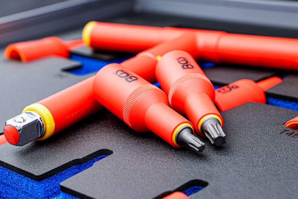 Produktbild Werkstattwageneinlage 2/3 VDE Bit Einsatz Satz Torx T20 - T55 10 teilig bild 3