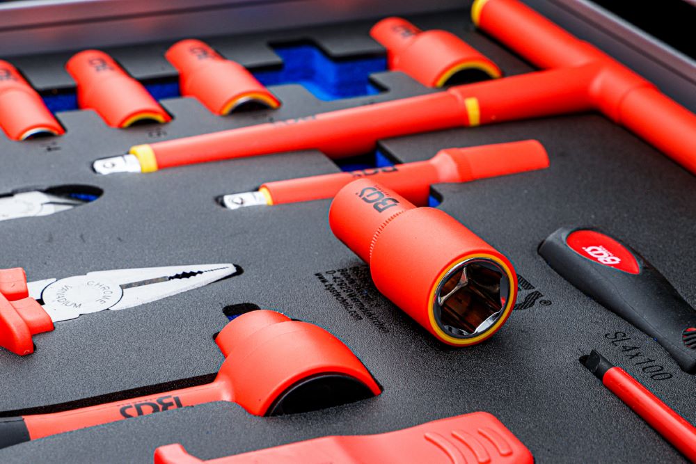 Produktbild Werkstattwageneinlage 3/3 VDE Steckschlüssel Satz 26 teilig bild 3